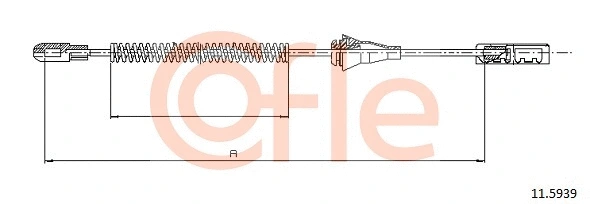 Cable Pull, parking brake (11.5939)