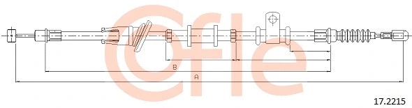 Cable Pull, parking brake (17.2215)