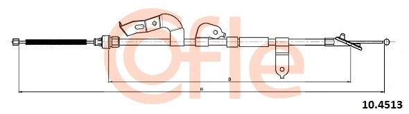 Cable Pull, parking brake (10.4513)