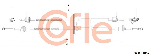 Cable Pull, manual transmission (92.2CB.FI059)