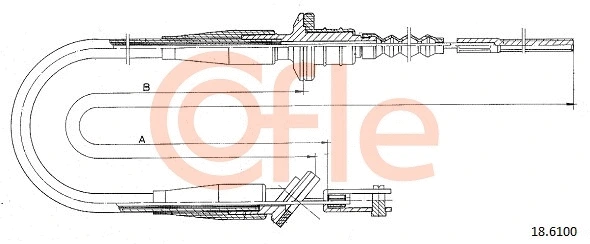 Cable Pull, clutch control (18.6100)