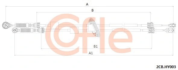 Cable Pull, manual transmission (2CB.HY003)