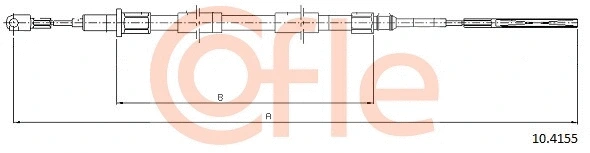 Cable Pull, parking brake (10.4155)