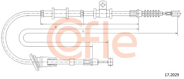 Cable Pull, parking brake (17.2029)