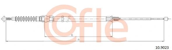 Cable Pull, parking brake (10.9023)