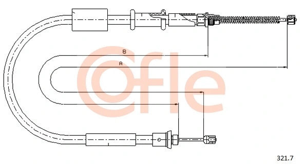 Cable Pull, parking brake (92.321.7)