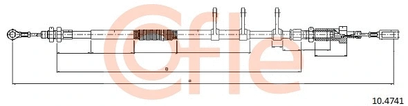Cable Pull, parking brake (10.4741)