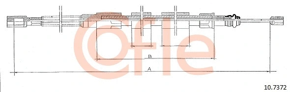 Cable Pull, parking brake (10.7372)