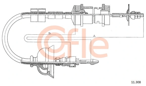 Cable Pull, clutch control (11.308)