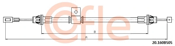 Cable Pull, parking brake (20.160B505)