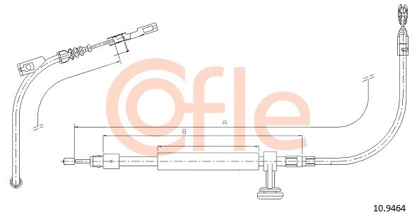 Cable Pull, parking brake (10.9464)