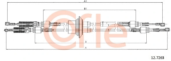 Cable Pull, manual transmission (12.7263)