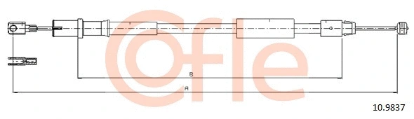 Cable Pull, parking brake (10.9837)