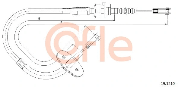 Cable Pull, clutch control (19.1210)