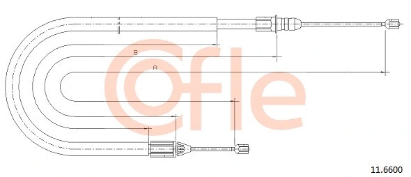 Cable Pull, parking brake (11.6600)