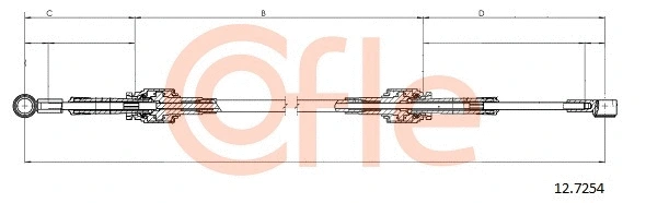 Cable Pull, manual transmission (12.7254)