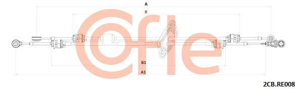 Cable Pull, manual transmission (92.2CB.RE008)