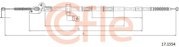 Cable Pull, parking brake (17.1554)