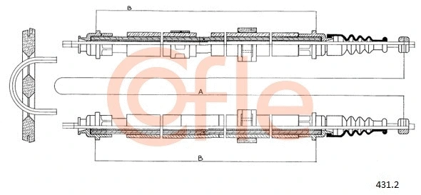 Cable Pull, parking brake (431.2)