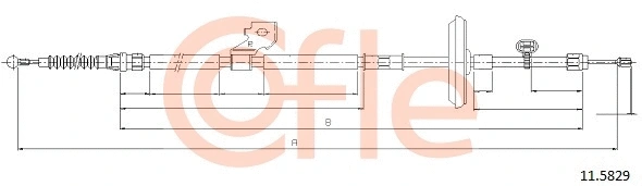 Cable Pull, parking brake (92.11.5829)