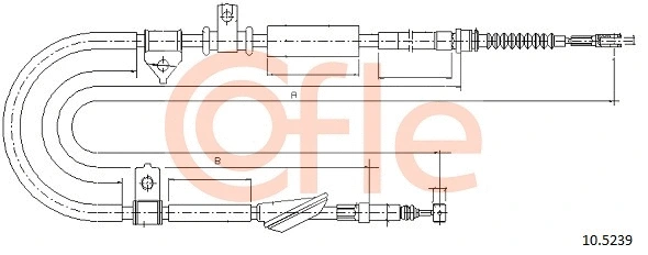 Cable Pull, parking brake (10.5239)