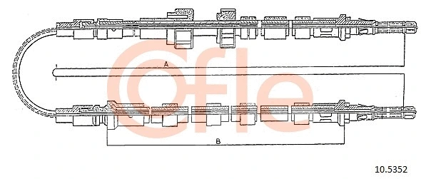 Cable Pull, parking brake (10.5352)