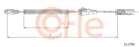 Cable Pull, parking brake (11.5793)
