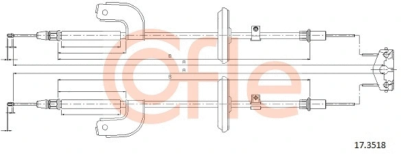 Cable Pull, parking brake (17.3518)