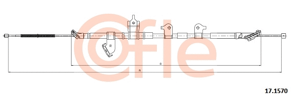 Cable Pull, parking brake (17.1570)