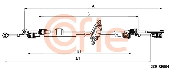 Cable Pull, manual transmission (2CB.RE004)