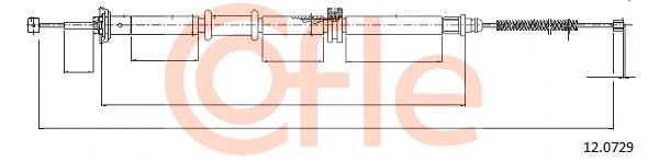 Cable Pull, parking brake (12.0729)