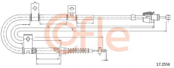 Cable Pull, parking brake (17.2556)
