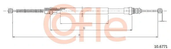 Cable Pull, parking brake (10.6771)