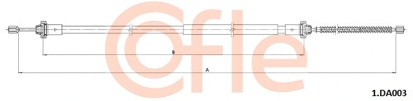 Cable Pull, parking brake (1.DA003)