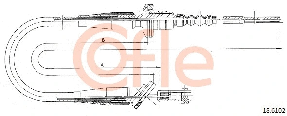 Cable Pull, clutch control (18.6102)