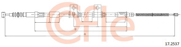 Cable Pull, parking brake (17.2537)