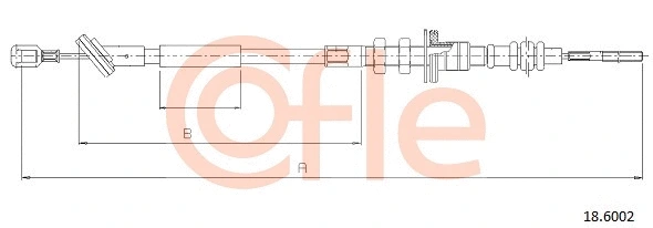 Cable Pull, clutch control (18.6002)