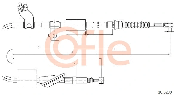 Cable Pull, parking brake (10.5230)