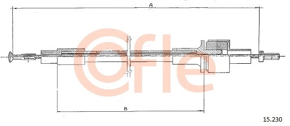 Cable Pull, clutch control (15.230)