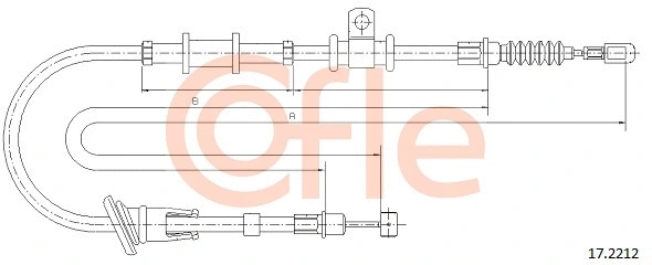 Cable Pull, parking brake (17.2212)