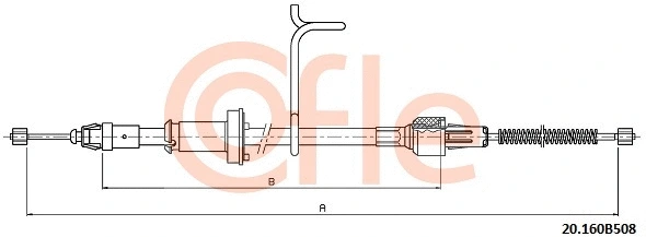 Cable Pull, parking brake (20.160B508)