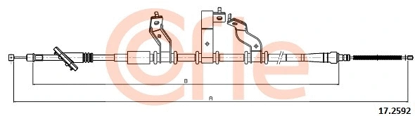 Cable Pull, parking brake (17.2592)
