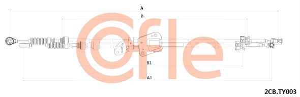 Cable Pull, manual transmission (92.2CB.TY003)
