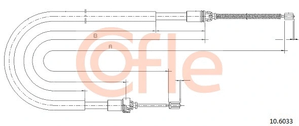Cable Pull, parking brake (10.6033)