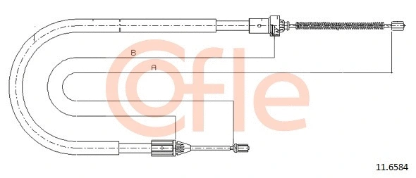 Cable Pull, parking brake (11.6584)