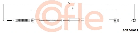Cable Pull, manual transmission (92.2CB.VK022)
