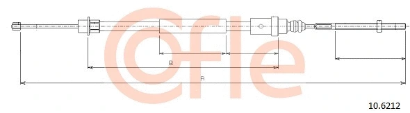 Cable Pull, parking brake (10.6212)
