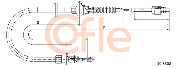 Cable Pull, clutch control (10.3862)
