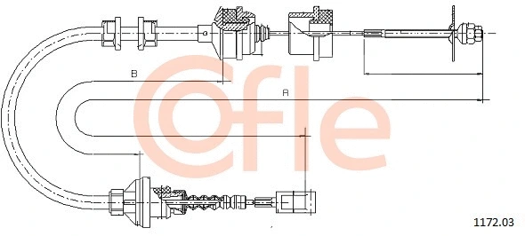 Cable Pull, clutch control (1172.03)