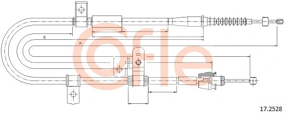 Cable Pull, parking brake (17.2528)
